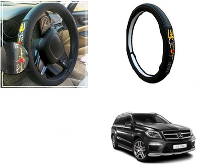Automotive Prist Steering Cover For Mercedes Benz GL-Class(Black, Leatherite)
