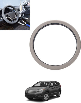 MSNP Steering Cover For Honda Universal For Car(Silver, Leatherite)