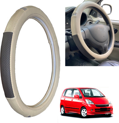 PEEPS STORE Steering Cover For Maruti Zen Estilo(Black, Leatherite)