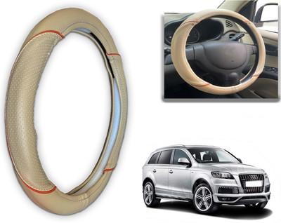 PEEPS STORE Steering Cover For Audi Q7(Black, Red, Leatherite)
