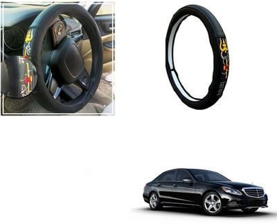 Automotive Prist Steering Cover For Mercedes Benz E250(Black, Leatherite)