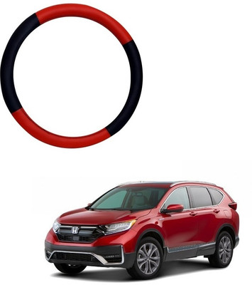 SPREADX Steering Cover For Honda CR-V(Red, Black, Leatherite)