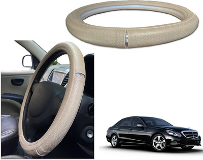 PEEPS STORE Steering Cover For Mercedes Benz E-Class(Black, Red, Leatherite)