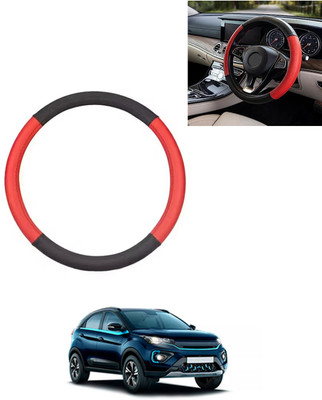 AYW Steering Cover For Tata Universal For Car(Red/Black, Leatherite)