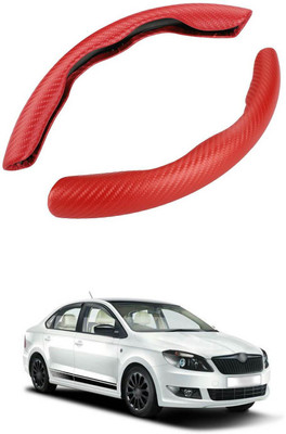 PRTEK Hand Stiched Steering Cover For Skoda Rapid(MultiColor, Tarpaulin, Plastic)