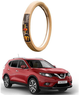 AUTO PEARL Steering Cover For Nissan X-Trail(Beige, Leatherite)