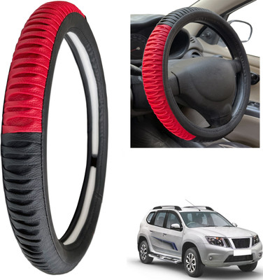 PEEPS STORE Steering Cover For Nissan Terrano(Black, Leatherite)