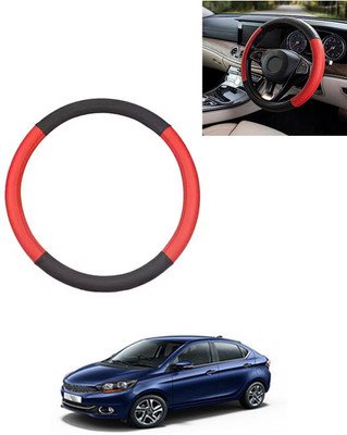 AYW Steering Cover For Tata Universal For Car(Red/Black, Leatherite)