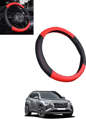 ABJD Steering Cover For Hyundai Tucson(Red, Black, Leatherite)