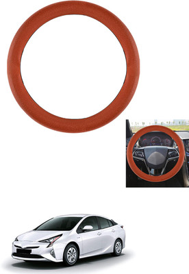 MATIES Steering Cover For Toyota Prius(Tan, Leather)