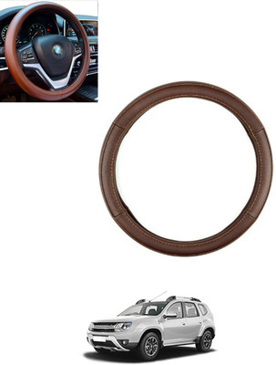 monolive Steering Cover For Mercedes Benz E200(Brown, Leatherite)
