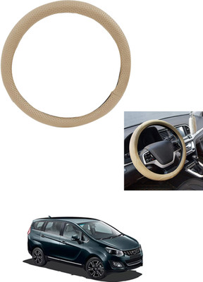 MATIES Steering Cover For Mahindra Universal For Car(Beige, Leather)