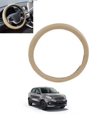 ABJD Steering Cover For Maruti Celerio(Beige, Leatherite)