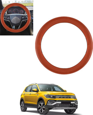 MSNP Steering Cover For Volkswagen Universal For Car(Tan, Leatherite)