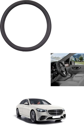 MATIES Steering Cover For Mercedes Benz Universal For Car(Black, Leather)