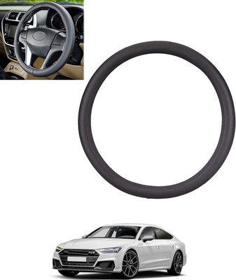 MSNP Steering Cover For Audi S7(Black, Leatherite)