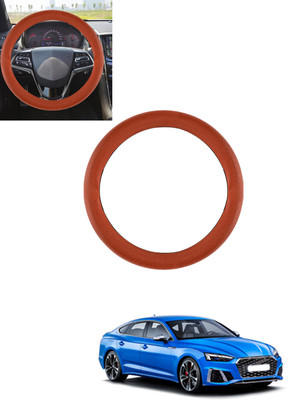 ABJD Steering Cover For Audi S5(Tan, Leatherite)