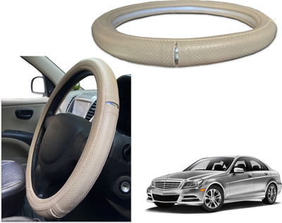 PEEPS STORE Steering Cover For Mercedes Benz C250(Black, Red, Leatherite)
