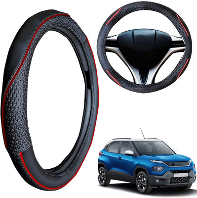 PEEPS STORE Steering Cover For Tata NA(Black, Leatherite)