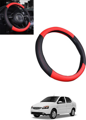 monolive Steering Cover For Tata Indigo(Red, Black, Leatherite)
