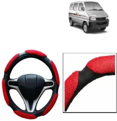 PENYAN Hand Stiched Steering Cover For Maruti Eeco(red, Leatherite)