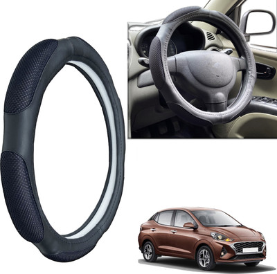PEEPS STORE Steering Cover For Hyundai NA(Black, Leatherite)