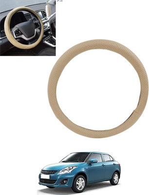 ABJD Steering Cover For Suzuki Swift Dzire(Beige, Leatherite)