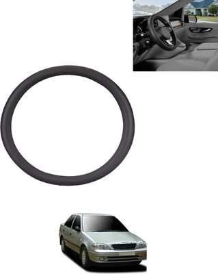 AYW Steering Cover For Universal For Car Universal For Car(Black, Leather)