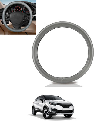 monolive Steering Cover For Renault Universal For Car(Grey, Leatherite)