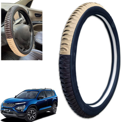 PEEPS STORE Steering Cover For Tata Safari(Multicolor, Leatherite)