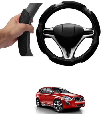 RONISH Hand Stiched Steering Cover For Volvo Universal For Car(Black, Leatherite)