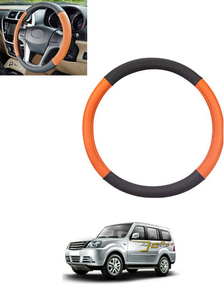 monolive Steering Cover For Tata Grand Dicor(Tan, Black, Leatherite)