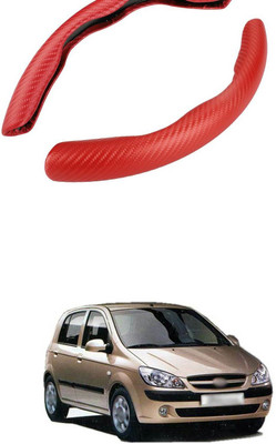 PRTEK Hand Stiched Steering Cover For Hyundai Getz(MultiColor, Tarpaulin, Plastic)
