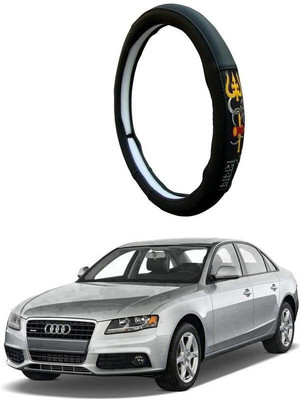 AUTO PEARL Steering Cover For Chevrolet Captiva(Black, Leatherite)