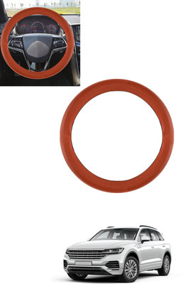 ABJD Steering Cover For Volkswagen Touareg(Tan, Leatherite)