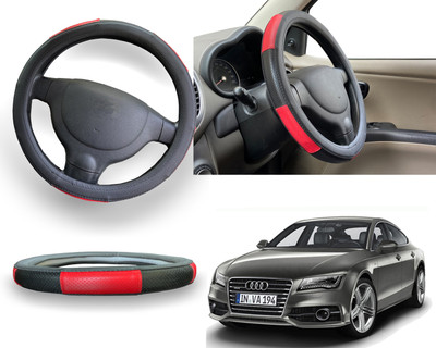 PEEPS STORE Steering Cover For BMW 1 Series(Red, Leatherite)