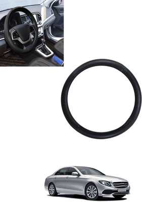 monolive Steering Cover For Mercedes Benz E220(Black, Leatherite)