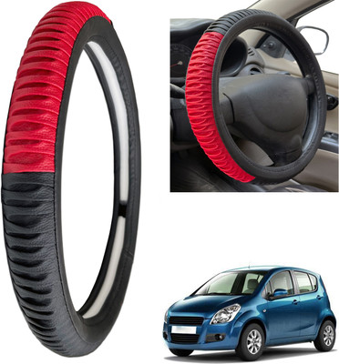 PEEPS STORE Steering Cover For Maruti Ritz(Black, Leatherite)