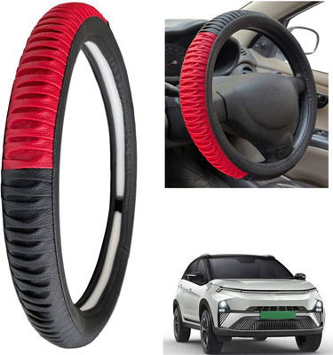 PEEPS STORE Steering Cover For Tata NA(Black, Leatherite)