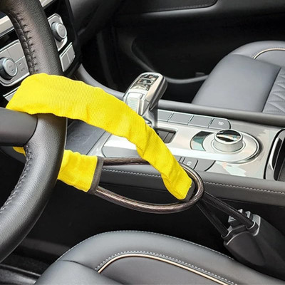 Ride2joy Hand Stiched Steering Cover For Universal For Car Universal For Car(Yellow, Plastic)