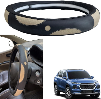 PEEPS STORE Steering Cover For Maruti Grand Vitara(Black, Leatherite)
