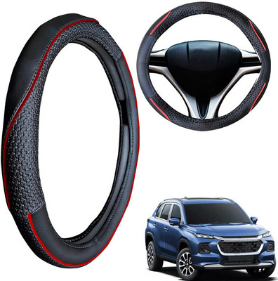 PEEPS STORE Steering Cover For Maruti Grand Vitara(Black, Leatherite)