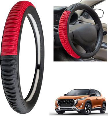 PEEPS STORE Steering Cover For Nissan NA(Black, Leatherite)
