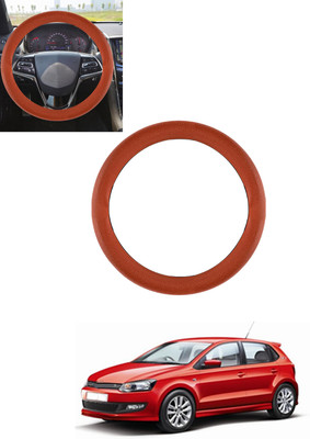 ABJD Steering Cover For Volkswagen Polo GT(Tan, Leatherite)