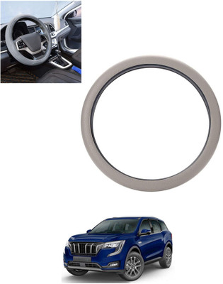MSNP Steering Cover For Mahindra Universal For Car(Silver, Leatherite)