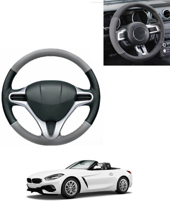 AYW Steering Cover For BMW Z4(Grey/Black, Leatherite)