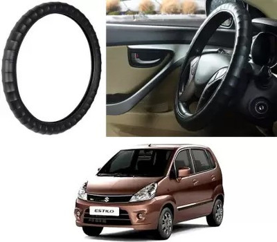 OOLTAH PAHIYA Hand Stiched Steering Cover For Suzuki Zen(Black, Leatherite)