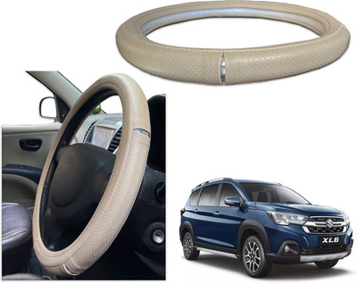 PEEPS STORE Steering Cover For Maruti NA(Black, Red, Leatherite)
