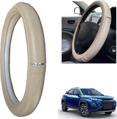 PEEPS STORE Steering Cover For Maruti NA(beige, Leatherite)