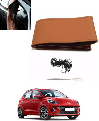 MATIES Hand Stiched Steering Cover For Tata Grand Dicor(Tan, Leatherite)